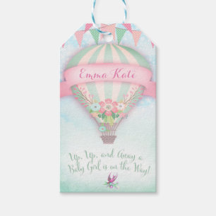 311 Hot Air Balloon Baby Shower Tag