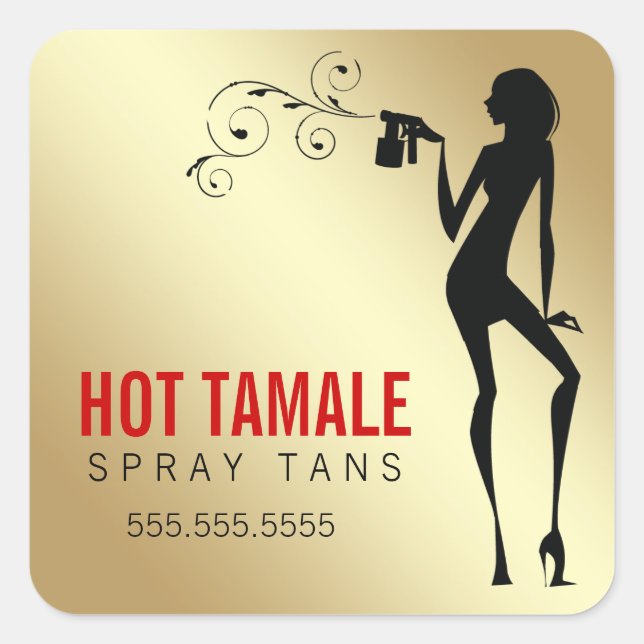 311 Hot Tamale Spray Tans Square Sticker (Front)