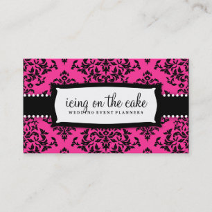 311-Icing on the Cake Hot Pink Business Card