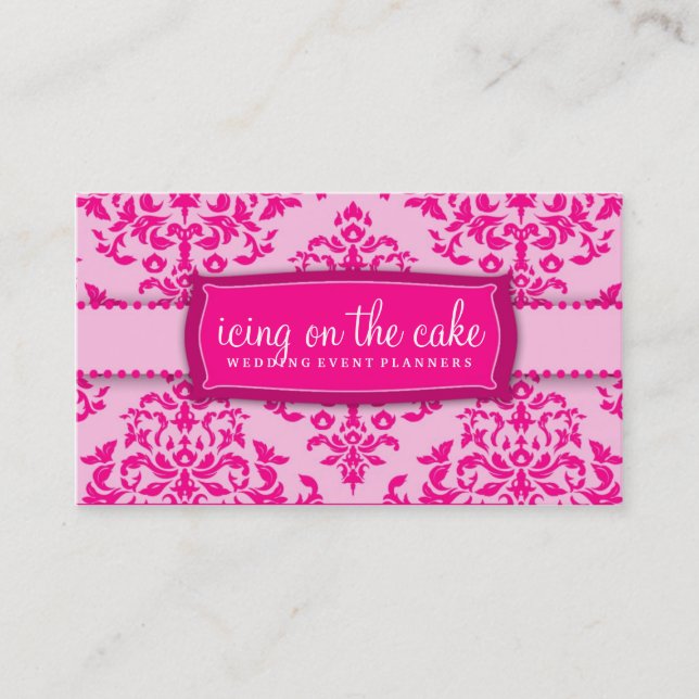 311 Icing on the Cake Pink Business Card (Front)