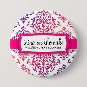 311 Icing on the Cake Pink Lavender 7.5 Cm Round Badge