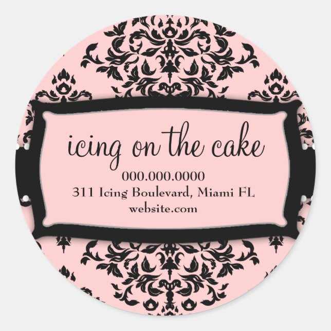 311 Icing on the Cake Sweet Pink Classic Round Sticker (Front)