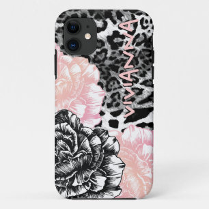 311 iPhone 5 Le Plush Fleur Funky Leopard Pink iPhone 11 Case