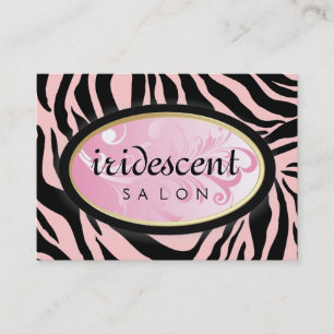 311-Iridescent Zebra Candy Pink on Pink Appt Card