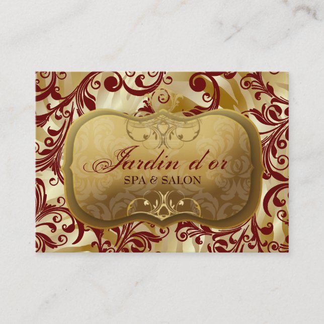311-Jardin d'or with Zebra Red  Appointment Card (Front)