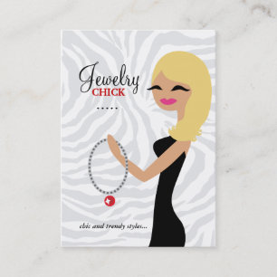 311 Jewellery Chick Wavy Blonde Business Card