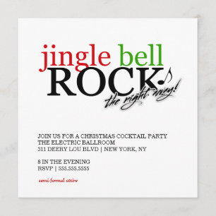 311 Jingle Bell Rock the Night Away Invitation