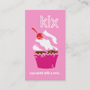 311 Kickin' Cupcake Strawberry Business Card