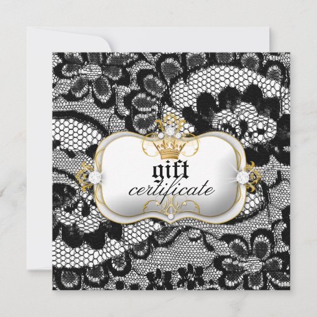 311 Lace De Luxe Gift Certificate (Front)