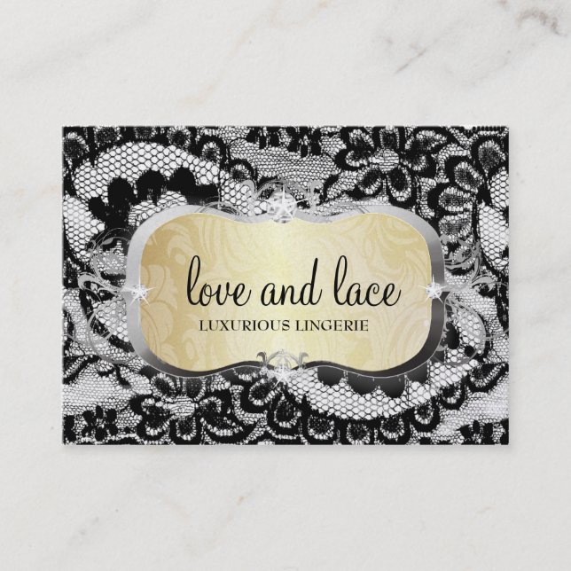 311 Lace de Luxe Gold Business Card (Front)