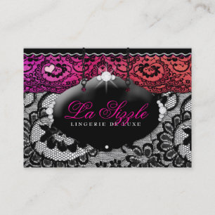 311-Lace de Luxe - Multi-Coloured Business Card