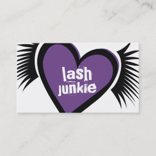 311 Lash Junkie Purple Appointment Card