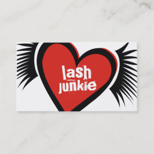 311-Lash Junkie Red Appointment Card
