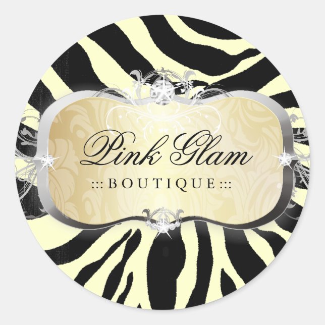 311 Lavish Buttercream Platter Zebra Stickers (Front)