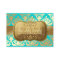 311 Lavish Golden Damask Shimmer Turquoise