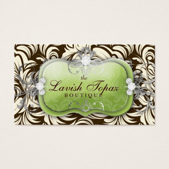311 Lavish Lime Brown Business Card