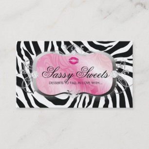 311 Lavish Pink Lips Business Card