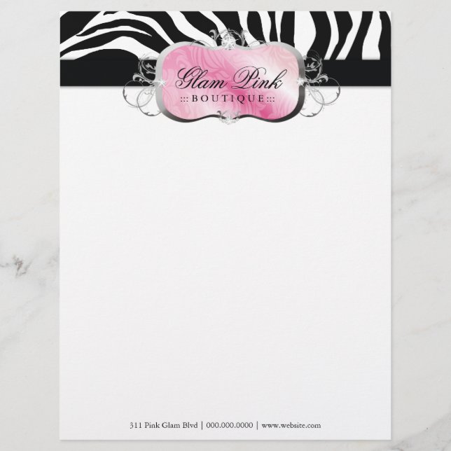 311 Lavish Pink Platter | Zebra Letterhead (Front)