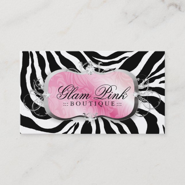 311 Lavish Pink Platter Zebra Loyalty Cards (Front)