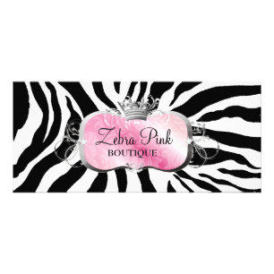 311 Lavish Pink Platter Zebra Rack Card