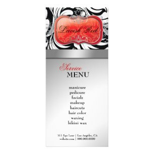 311 Lavish Red Plate Rack / Loyalty Card