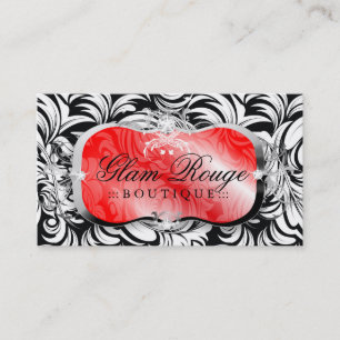 311-Lavish Rouge Platter Silver Business Card