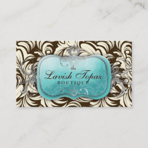 311 Lavish Topaz Brown & Cream Business Card