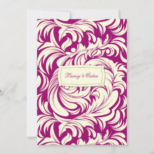 311-Lavishly Lainey Fuschia Invitation