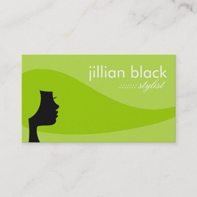 311-Les Cheveux | Lime Appointment Card (Front)