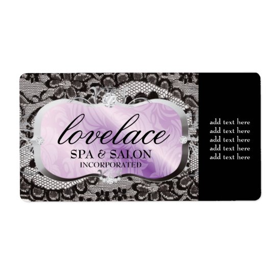 311 Love Lace Lavender Platter Shipping Label