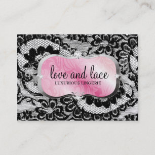 311 Love Lace - Pink Platter Metallic Paper Business Card