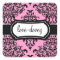 311 Lovey Dovey Damask Sticker Pink