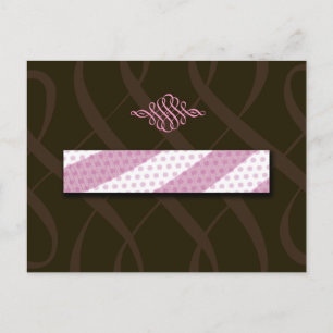 311-Luscious Pink and Chocolate Postcard