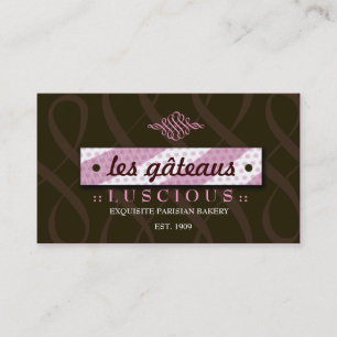 311-LUSCIOUS PINK & CHOCOLATE BUSINESS CARD