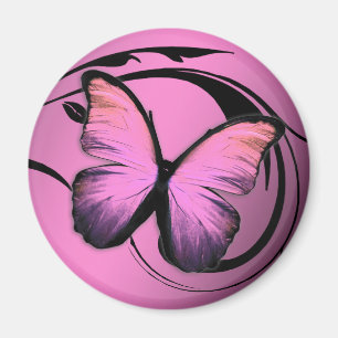311 Lustrous Butterfly Pink Pout Magnet