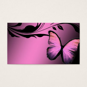 311 Lustrous Butterfly Pink Pout Name Card