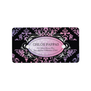 311-Luxuriously Sweetheart Damask Label