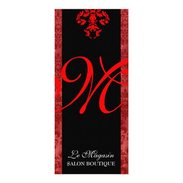 311 Marley Monogram Red Rack Card (Front)
