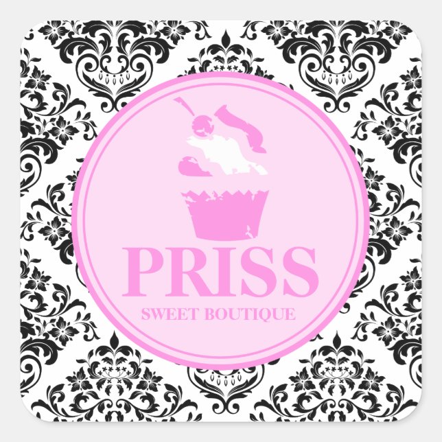 311 Miss Priss Grunge Cake Square Sticker (Front)