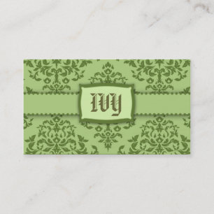 311-Monogram Icing on the Cake - Ivy garnish Business Card