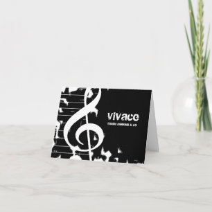 311-MUSICAL MAESTRO - GRUNGE white Thank You Card