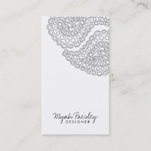 311 Myah Paisley White Business Card
