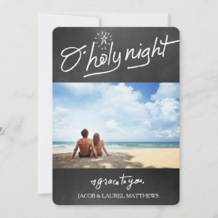 311 O Holy Night Chalkboard Typography Holiday