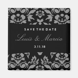 311-Outback Damask Grey Magnet