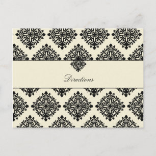 311 Phoebe Cream & Black Direction Card