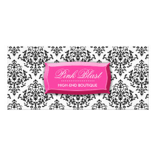 311 Pink Blast Damask Rack Card