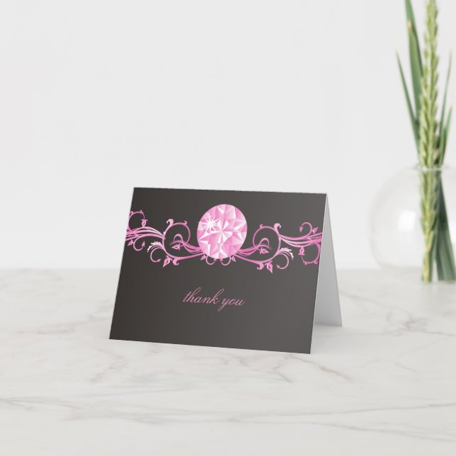 311 Pink Diamond Radiance Thank You Card (Front)