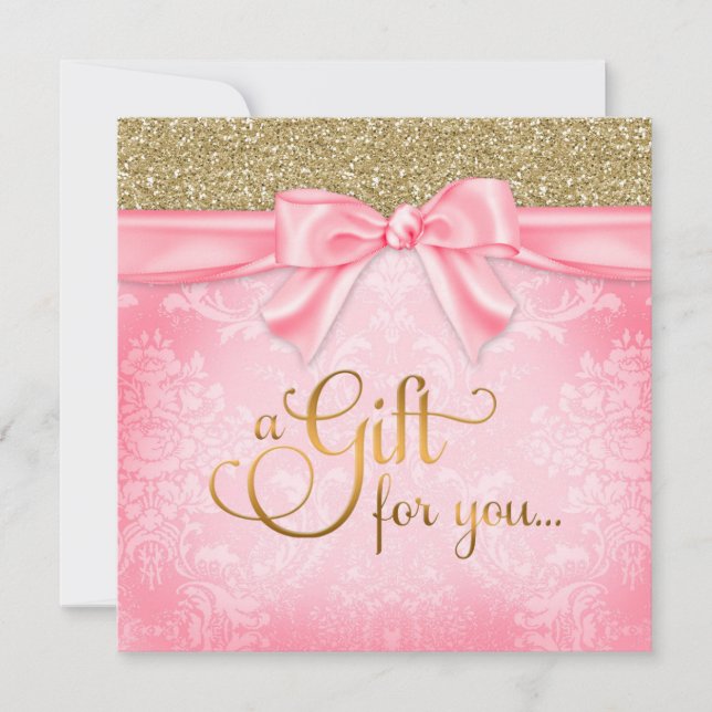 311 Pink Faux Glitter Gift Certificate (Front)