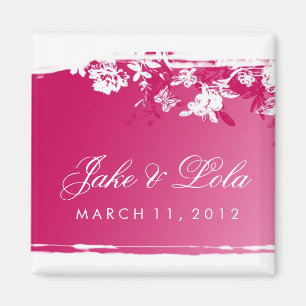 311-PINK LUSH 2 SAVE THE DATE MAGNET
