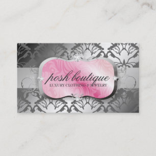 311 Pink Plater & Damask Shimmer Storm Business Card